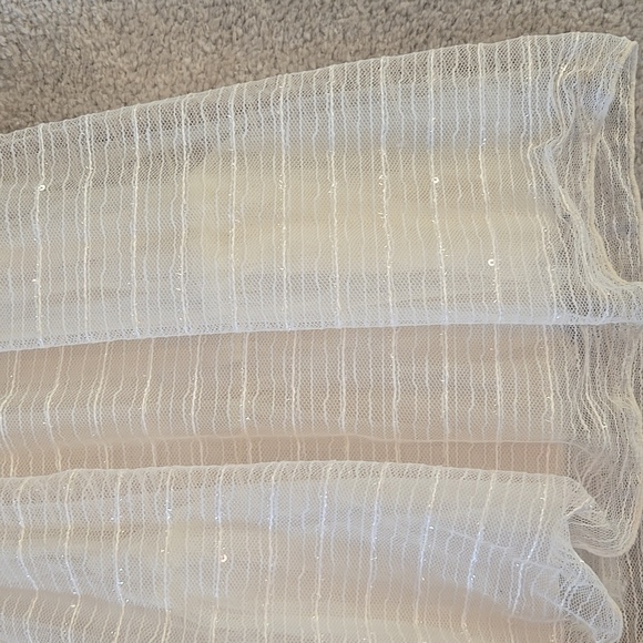 NWT Modcloth Minuet Ivory Tulle Sequin Dress, Size Large - Picture 8 of 15